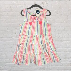 Hatley Striped Tiered Tassle Dress